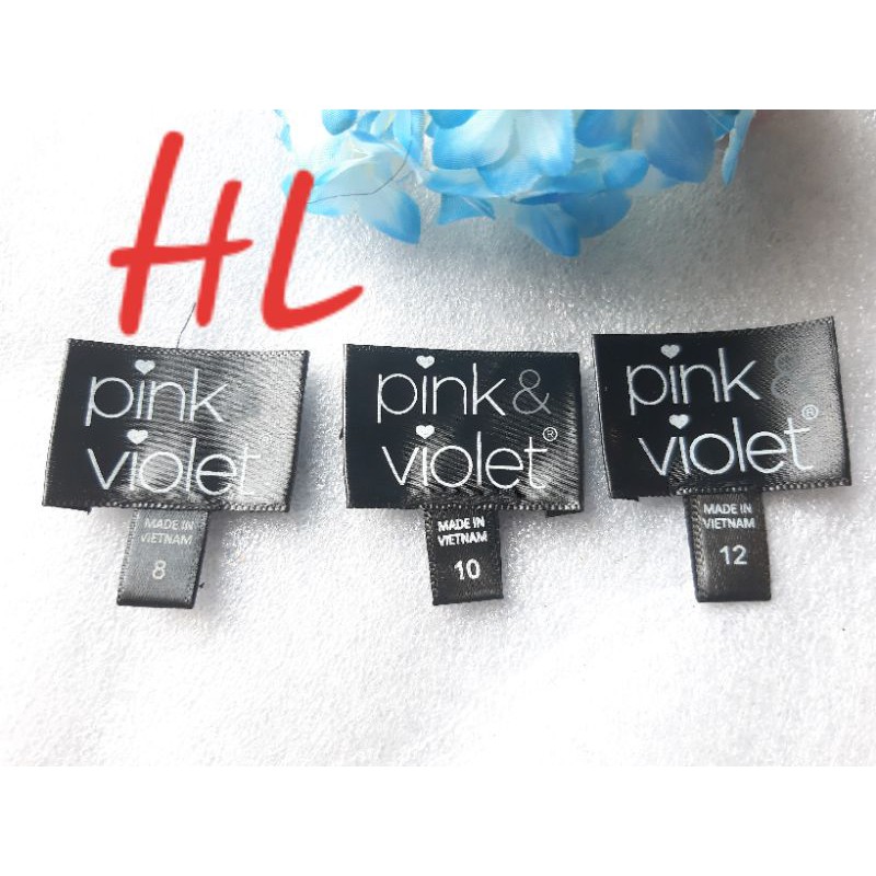 set 20 nhãn mác màu đen may quần áo
