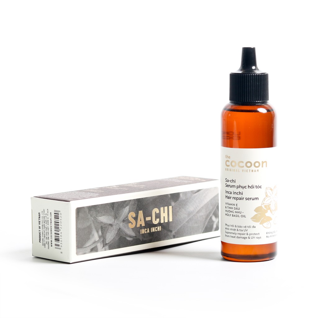 Bộ Serum sachi phục hồi tóc cocoon 70ml + Son dưỡng môi dầu dừa Bến Tre cocoon 5g