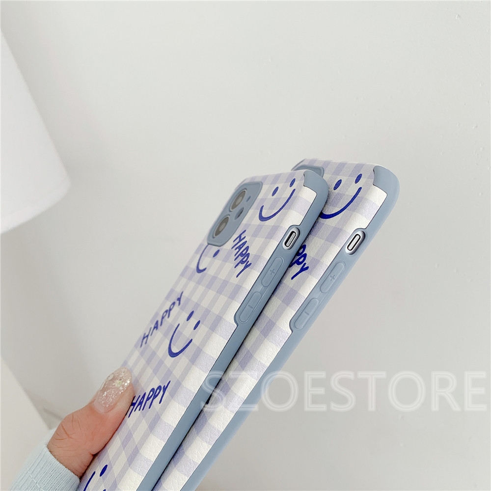 Ốp Lưng Da Tpu Họa Tiết Sọc Caro Thời Trang Cho Oppo Reno5Pro Reno5 A92S A92 A52 A91 A31 Reno Reno3 Reno2 A9 2020 A5 2020 K3 F11 A7 A5S A12 A3S F9 A83 R17 R15 R9S