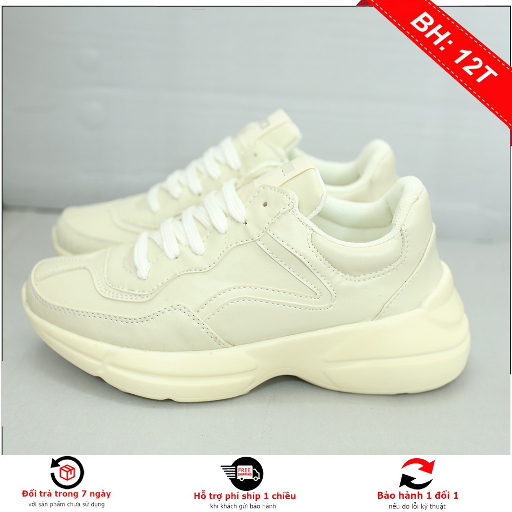 [Mã FAGREEN245 giảm 10% tối đa 30k đơn từ 99k] Giày Thể Thao G1 Trơn bản nâng đế tăng chiều cao Nam Nữ