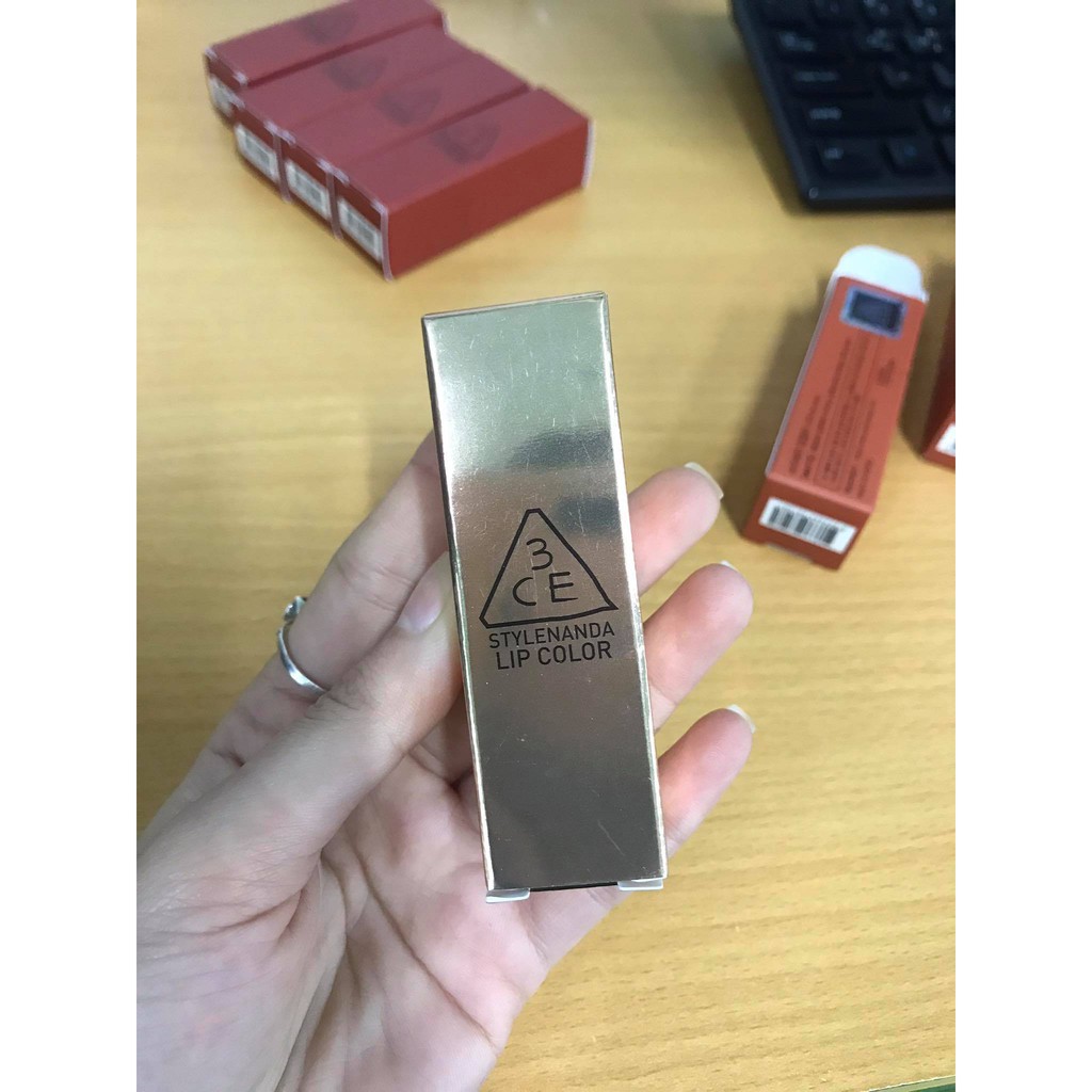 [HÀNG NHẬP KHẨU CHÍNH HÃNG 100%]Son 3CE Matte Lip Color mẫu vỏ vàng 2018 #226 #227 #228 | BigBuy360 - bigbuy360.vn
