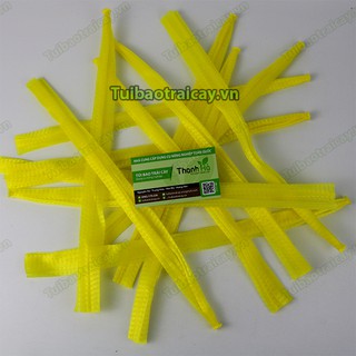 1kg Túi lưới, túi cước màu vàng dài 35cm - LV35