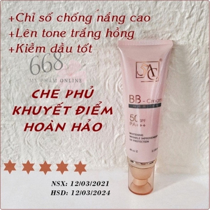 Kem nền BB cream 5ac Hàn Quốc che phủ khuyết điềm trang điểm hoàn hảo | BigBuy360 - bigbuy360.vn