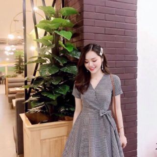 Đầm váy kẻ caro Big Size
