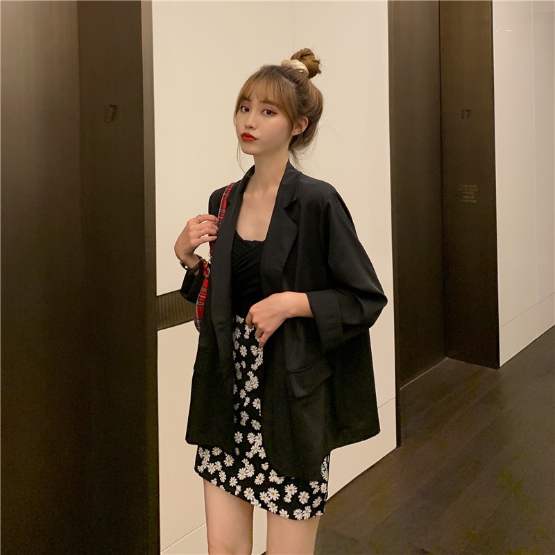 (Sẵn đen)Áo blazer nữ mùa hè 2020 mới hàn quốc mỏng nhẹ (Hàng order) | BigBuy360 - bigbuy360.vn