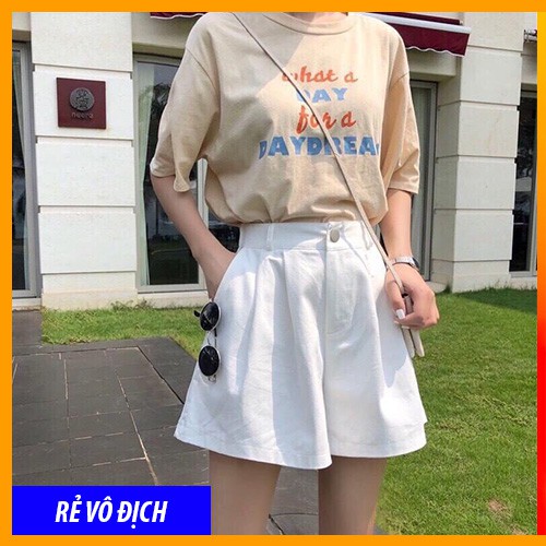 [MÃ HOT 2020] Quần Short Nhật Khóa Cúc Lưng Chun Chất Thô Dáng Giả Váy Dễ Phối Đồ Đi Biển, Đi Chơi, Mặc Nhà Hot Nhất