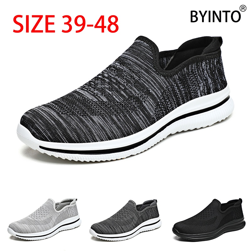 Giày Thể Thao Phối Lưới Thoáng Khí Siêu Nhẹ Size Lớn 39-48 Thời Trang Cho Nam