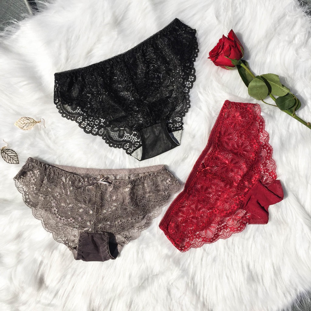 Bộ đồ lót ren đồ lót ren mỏng 5 màu như hình | BigBuy360 - bigbuy360.vn