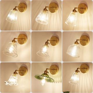 Đèn Gắn Tường / Cầu Thang / Hành Lang Đầu Đơn Bằng Kính Kiểu Retro Mỹ Sáng Tạo