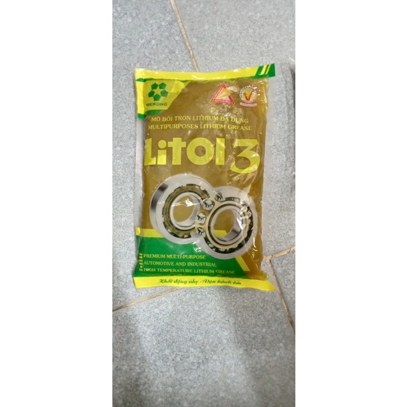 Mỡ Bò Bôi Trơn Chịu Nhiệt Litol 3  vàng 800 gr cao cấp