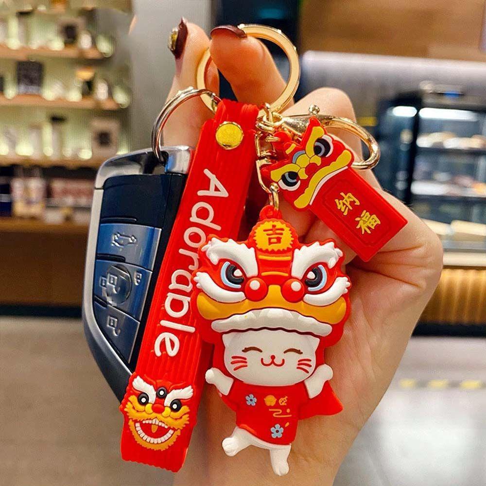 Móc Khóa Hình Sư Tử Bằng Silicone DIY