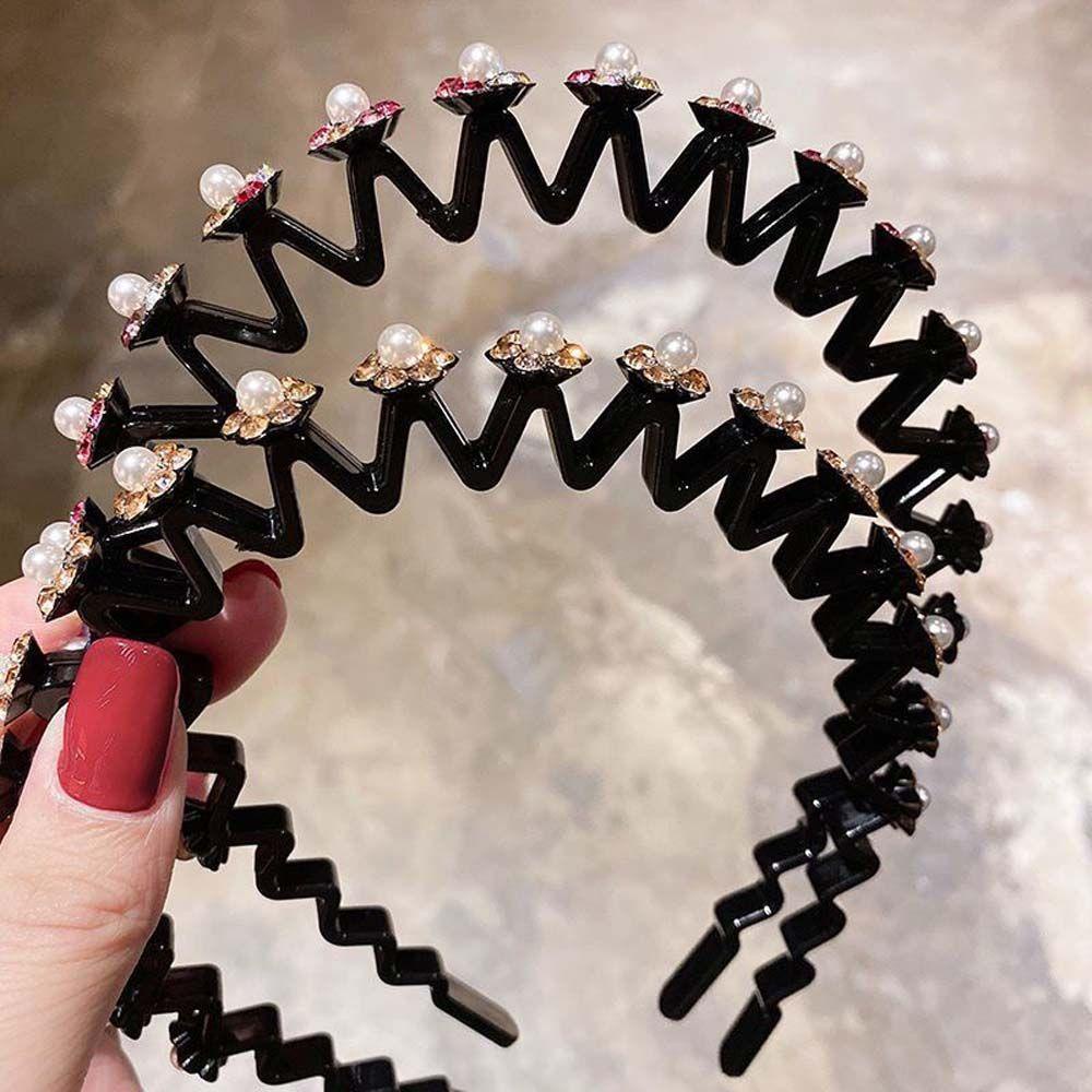 Băng Đô Cài Tóc Răng Cưa Họa Tiết Hoa Thời Trang Cho Nữ