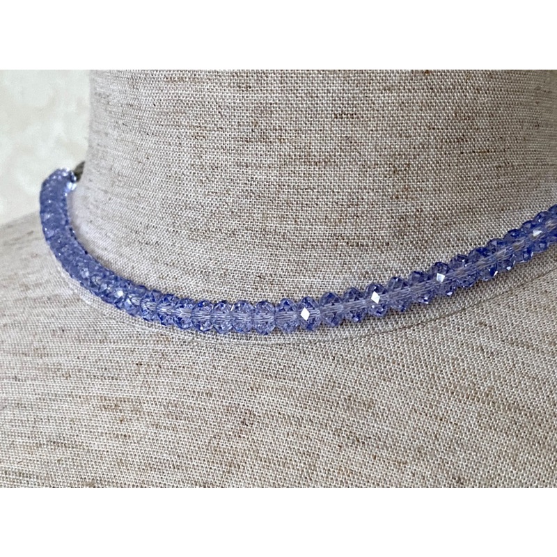Vòng cổ pha lê Swarovski kiểu bánh cam đơn giản thanh lịch