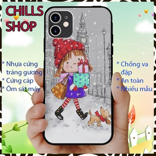 Ốp đt iphone kính cường lực Noel 2022 may mắn Iphone 6 đến 13 CHILLSSHOP OK-NOELPOD198
