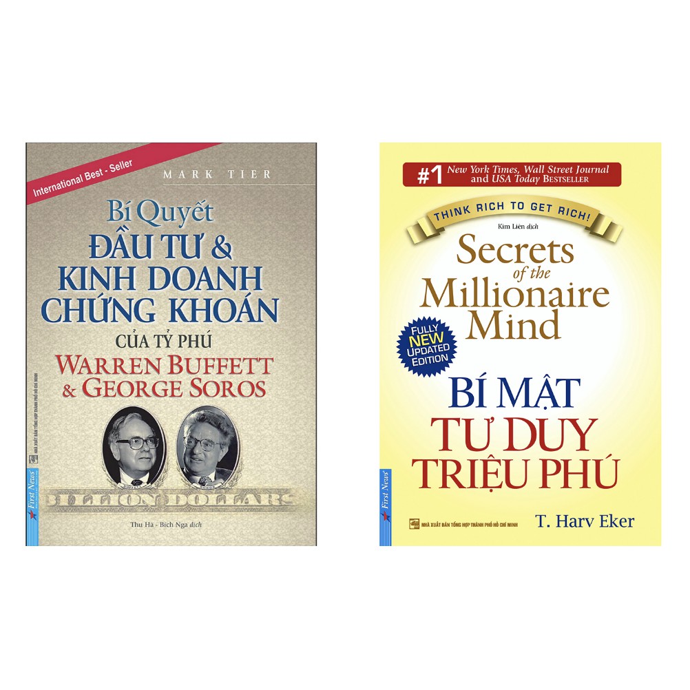 Sách - Combo Bí Mật Tư Duy Triệu Phú+ Bí Quyết Đầu Tư Và Kinh Doanh Chứng Khoán Của Tỷ Phú Warren Buffett