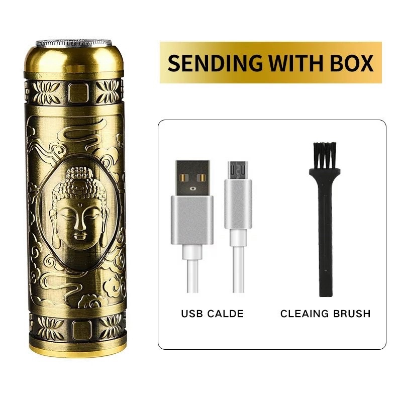 Máy cạo râu điện đa năng sạc USB, cạo râu cạo lông unisex êm ái, máy cạo râu khô mini nhỏ gọn dễ mang theo