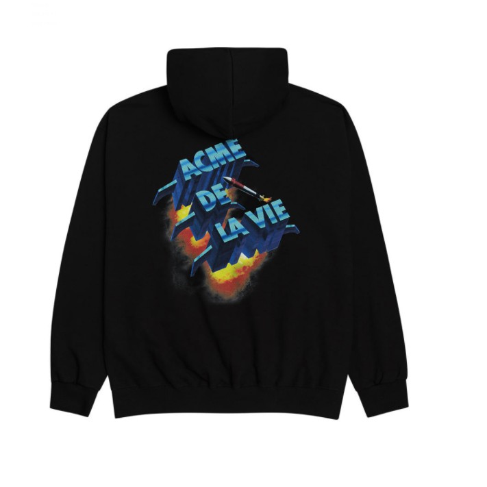 ÁO KHOÁC CÓ MŨ ADLV ROCKET HOODIE BLACK