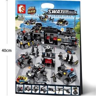 Bộ lắp ráp các phương tiện cảnh sát 27 mẫu trong 8 bộ siêu hot