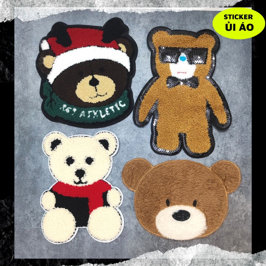 Sticker ủi áo cao cấp, miếng dán quần áo dùng làm Patch ủi, miếng vá quần áo, vá áo phao, trang trí BALO