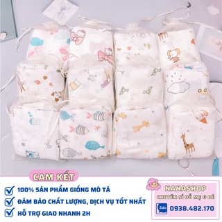 [Sỉ/Lẻ] Set 10 khăn sữa Aden họa tiết dễ thương cho bé