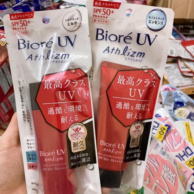 Kem chống nắng Biore UV Athlizm_mẫu mới nhất 2019