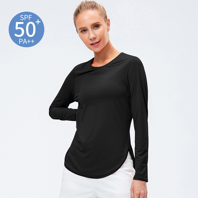 Bộ Đồ Tập Yoga Áo Tay Dài Chống Nắng UPF50 + Chống Tia UV Dáng Rộng Thời Trang Mùa Hè Cho Nữ 12530