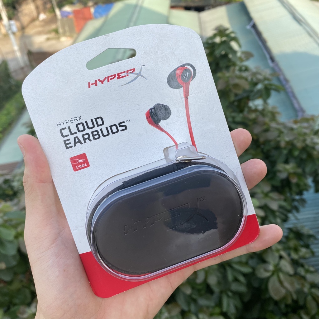 Tai nghe chơi game Kingston HyperX Cloud Earbuds có mic - Hàng chính hãng mới 100%