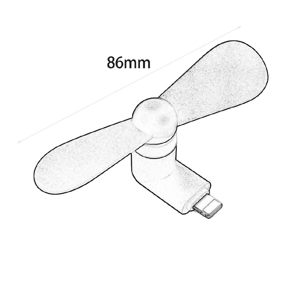 Quạt mini siêu nhẹ kết nối cổng USB dành cho iPhone | BigBuy360 - bigbuy360.vn