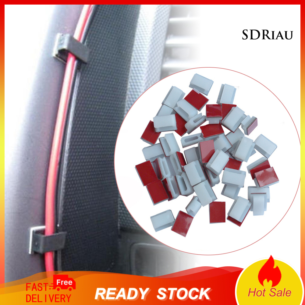 Set 20 / 40 / 100 Kẹp Giữ Dây Cáp Gọn Gàng Tiện Dụng