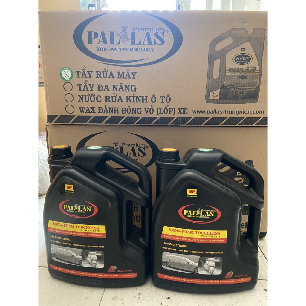 Nước rửa xe không chạm [bọt tuyết ko chạm Pallas 6Lit]