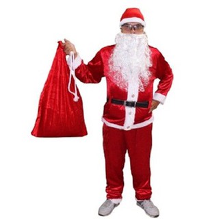 Combo trọn bộ đồ ông già noel vải nhung cao cấp