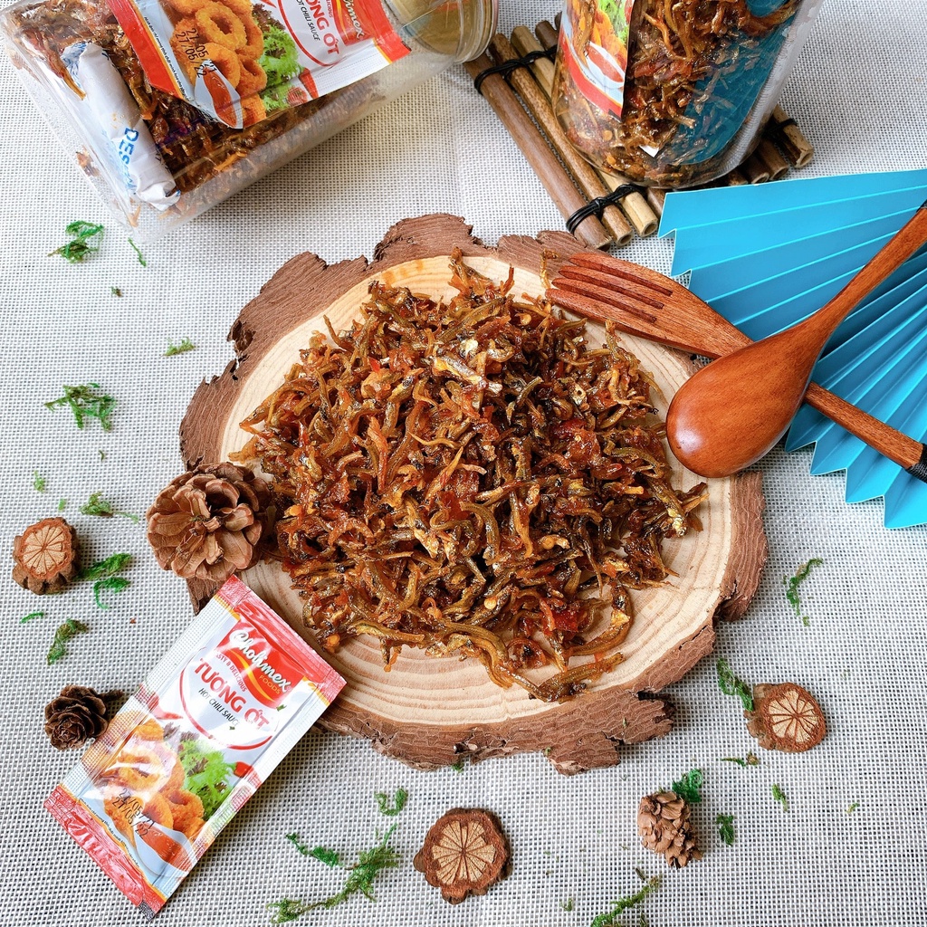 Cá cơm rim 250g hũ pet tiện lợi, ăn vặt LASTFOOD Hà Nội với đặc sản các miền ngon giá rẻ