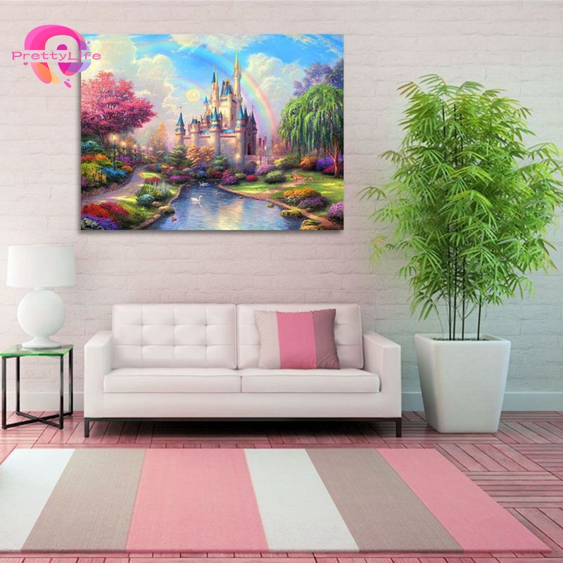 Bộ Tranh Đính Đá 5D Họa Tiết Giọt Mưa Độc Đáo DIY Dùng Trang Trí Nhà Cửa