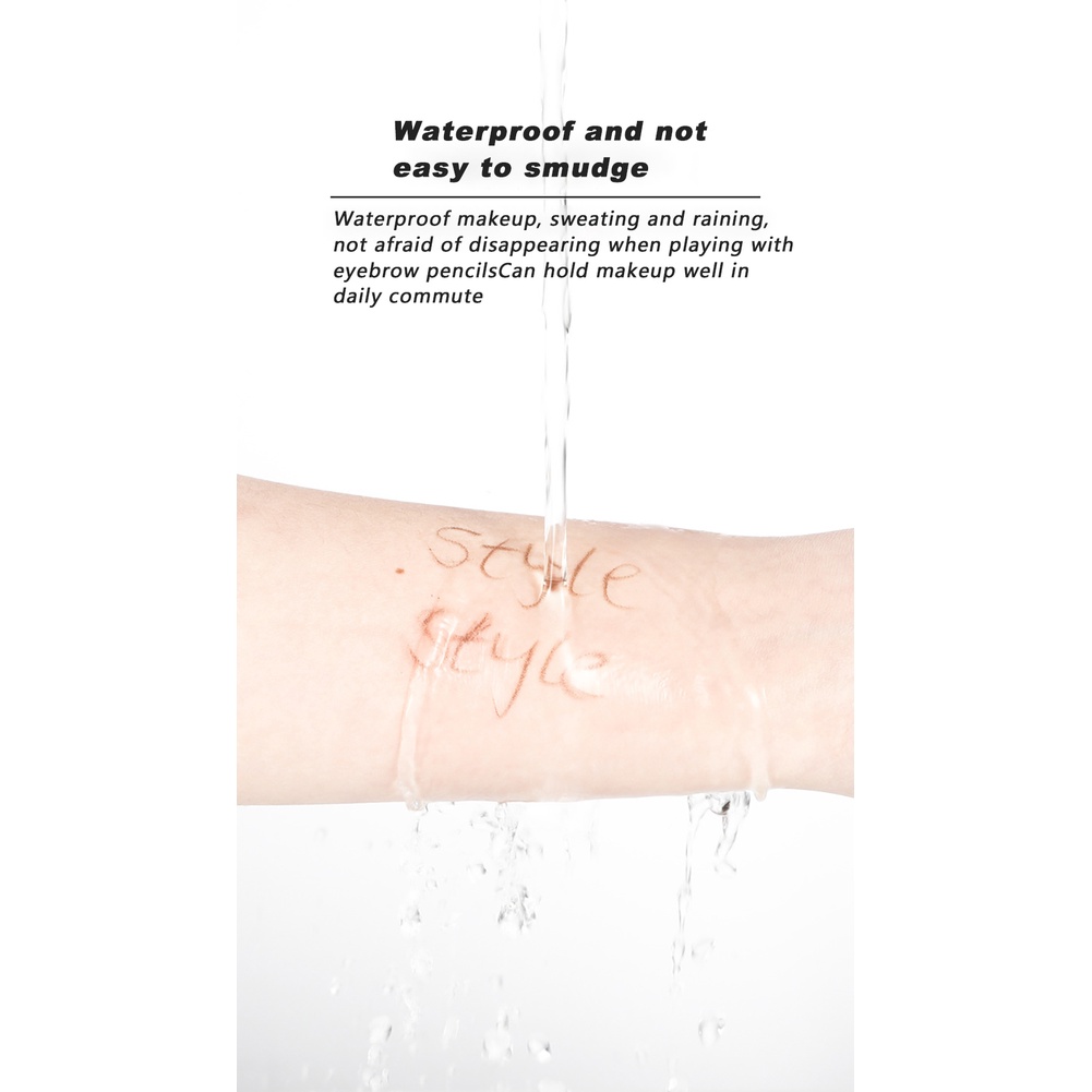 Bút chì kẻ lông mày ANNIES waterbeline hai đầu chống thấm nước và mồ hôi 3D tự nhiên không dễ nhòe cho người mới bắt đầu