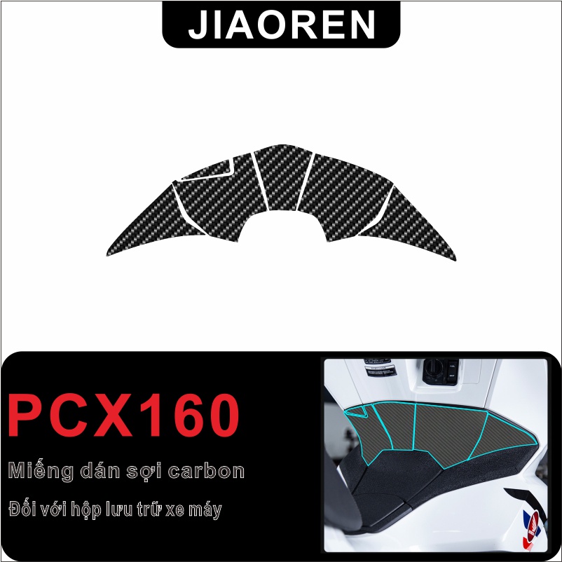 Miếng dán sợi carbon Đối với Honda PCX 160 Dán xe máy Đề can chống thấm toàn thân Màng bảo vệ