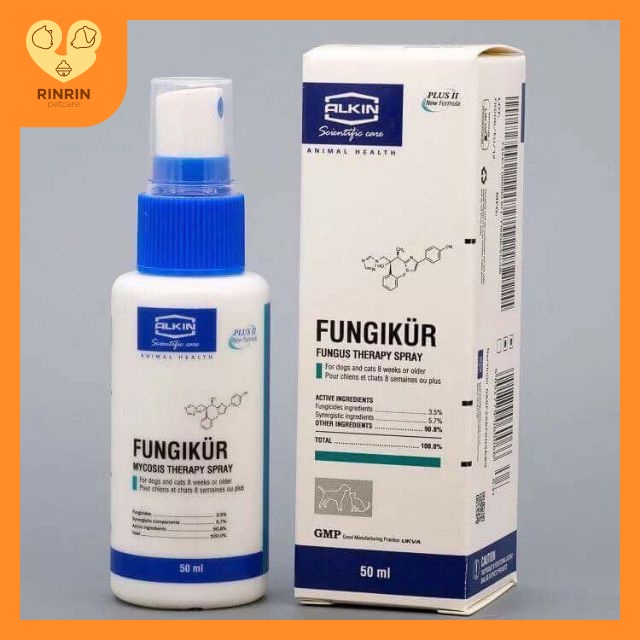 Fungikur loại bỏ nấm và vảy gàu cho thú cưng