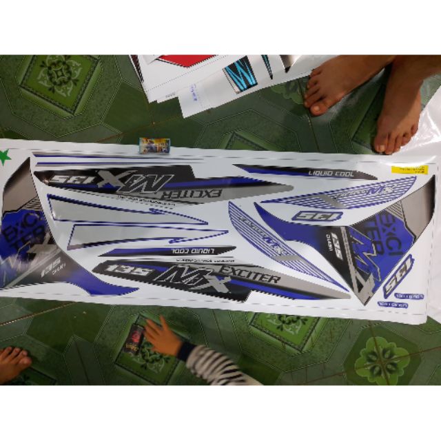 Tem rời dán xe ex 135 đặt in