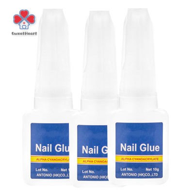 Set 3 Tuýp Keo Dán Móng Giả Nhanh Khô 10g
