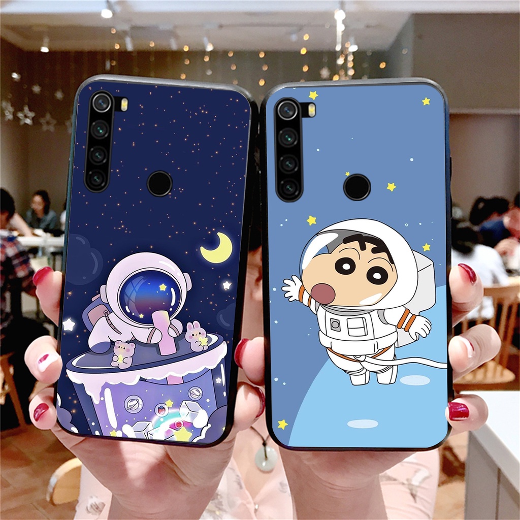 Ốp lưng Xiaomi Redmii Note 8 mẫu  vũ trụ cute đáng yêu, ốp phi hành gia