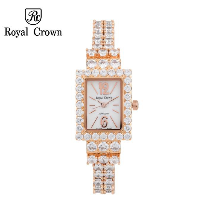 [ROYAL CROWN CHÍNH HÃNG] Đồng hồ nữ chính hãng Royal Crown Italy 3584-J-RG Leather Watch