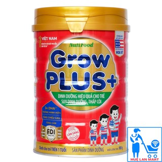 [CHÍNH HÃNG] Sữa Bột Nutifood Grow Plus+ Đỏ Weight Pro+ Hộp 900g (Dinh dưỡng hiệu quả cho trẻ SUY DINH DƯỠNG THẤP CÒI)