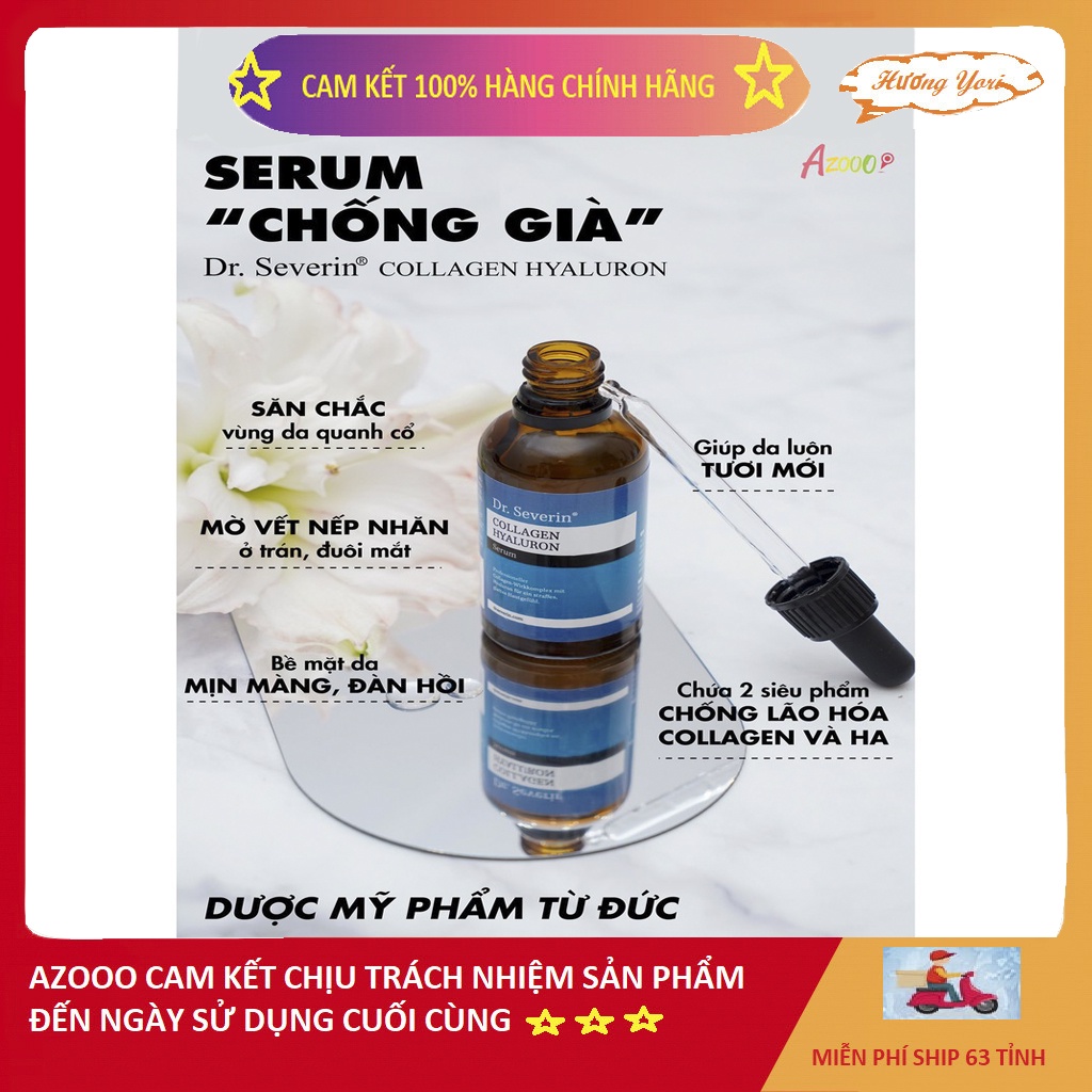 💦Bảo hành chính hãng trọn đời sản phẩm💦Tinh chất Dr. Severin Collagen Hyaluron 50ml💦Đức💦