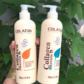 CẶP DẦU GỘI XẢ DƯỠNG CHẤT TƠ TẰM TÁI TẠO CẤU TRÚC TÓC COLATIN ITALY 500ML X 2