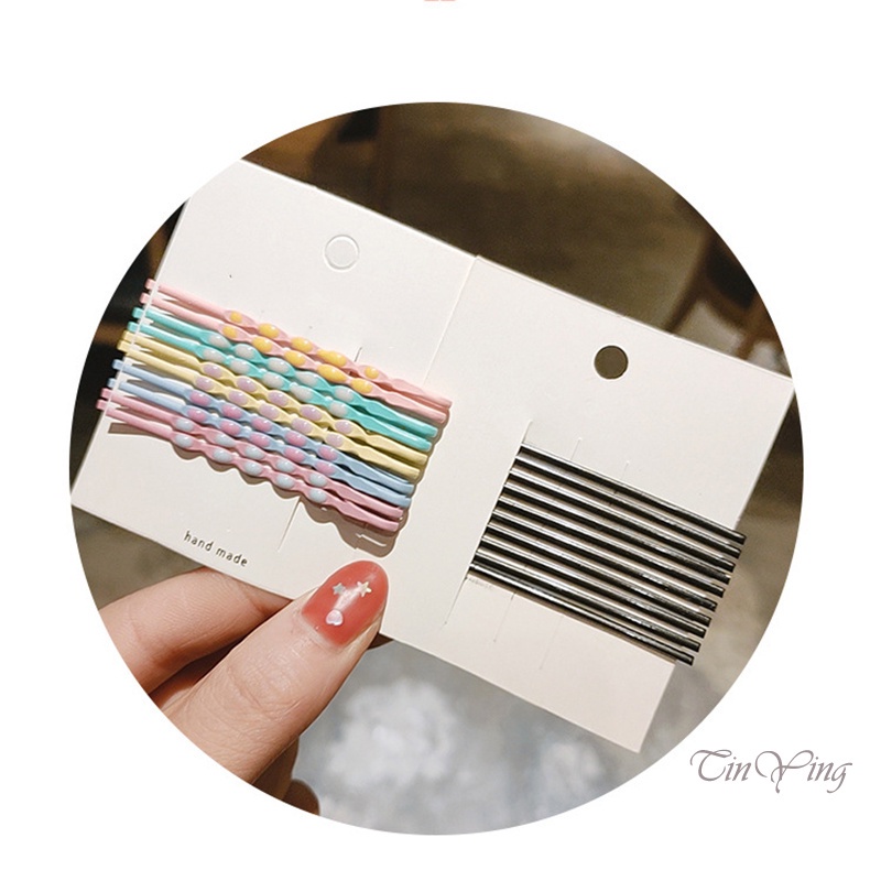 GETNOIVAS Set 10 Kẹp Tóc Mini Bằng Kim Loại Tiện Dụng DIY