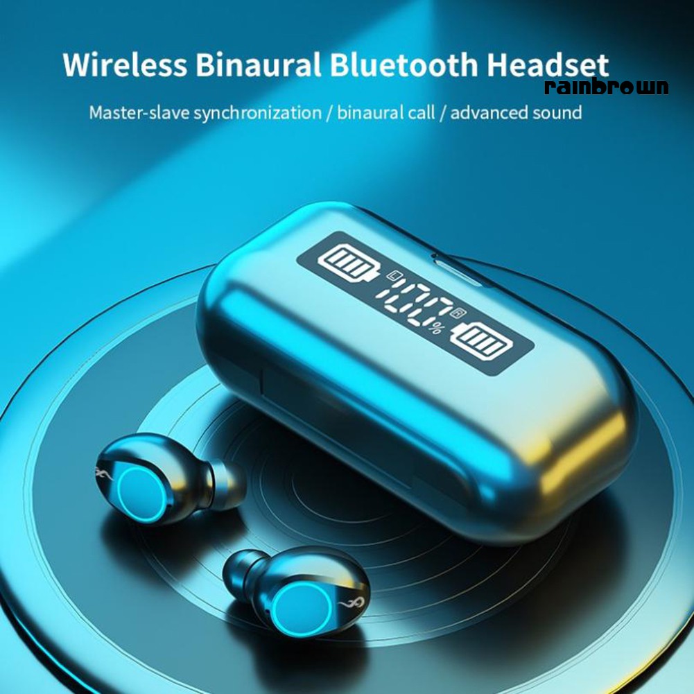 Tai Nghe Bluetooth 5.1 Không Dây Có Màn Hình Lcd Điều Khiển Cảm Ứng