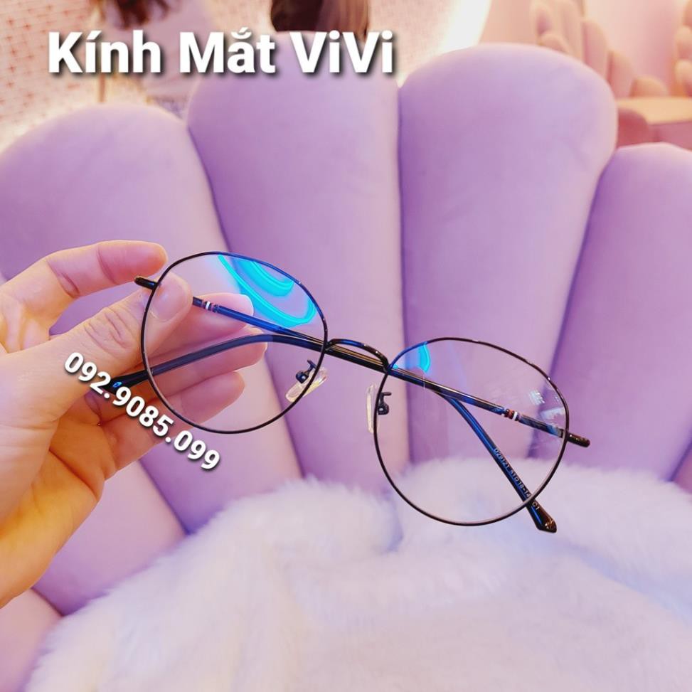 Gọng kính cận kim loại dáng tròn V9120 - Kính thời trang 0 độ | BigBuy360 - bigbuy360.vn