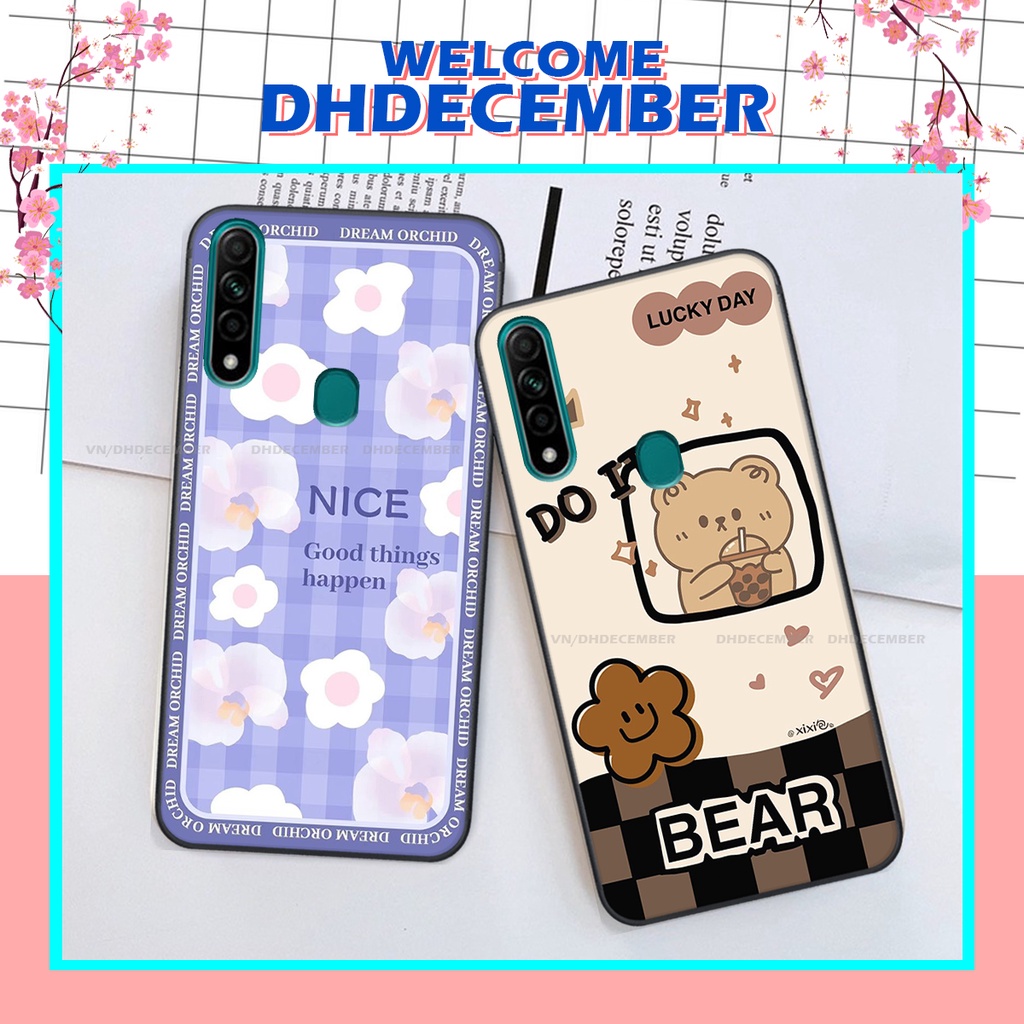Ốp lưng Oppo A31 2020 in hình gấu K@ws, gấu nâu, dor@emon RẺ- ĐẸP- BỀN