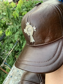 Nón lưỡi trai Chrome Hearts bọc da