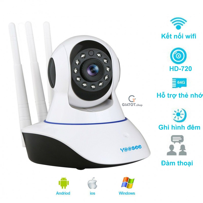 Camera wifi yoosee 3 râu 11 led HD-720P NN311