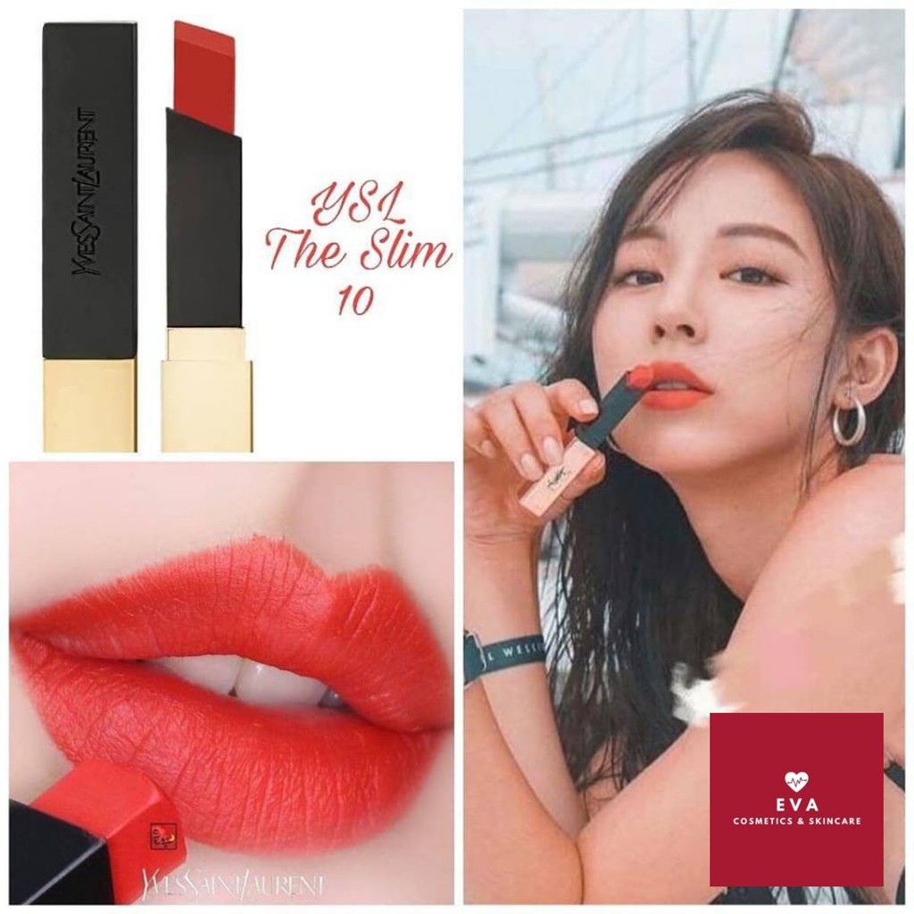 Đỏ Cam - Son YSL The Slim 10 Corail Antinomique